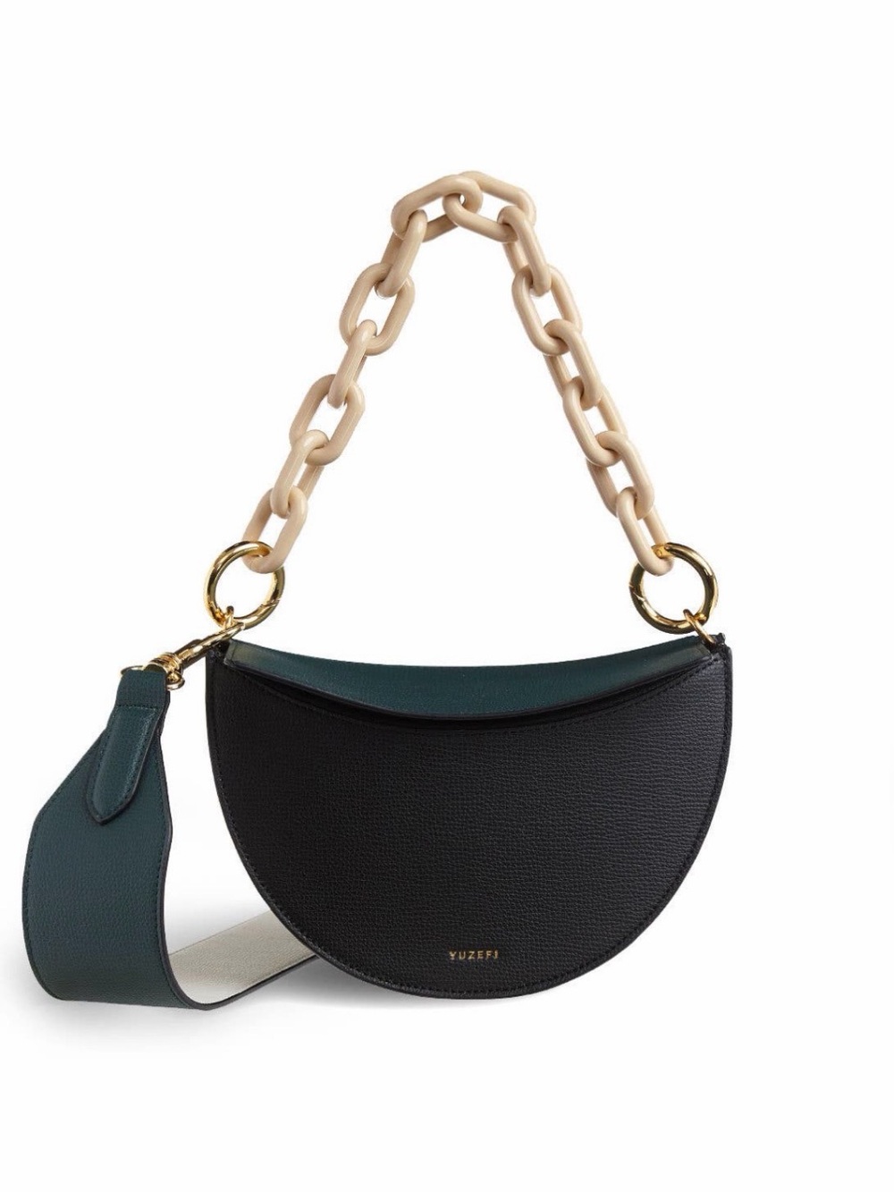 Yuzefi Doris Convertible Leather Shoulder Bag